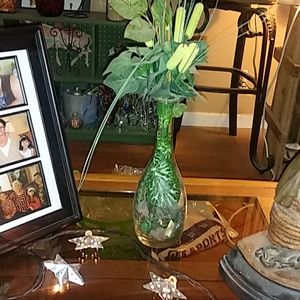 Beautiful Vase with etching.